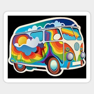 Colorful van Sticker